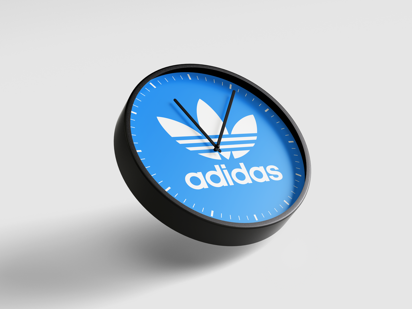 Adidas wall Clock - Blue & White