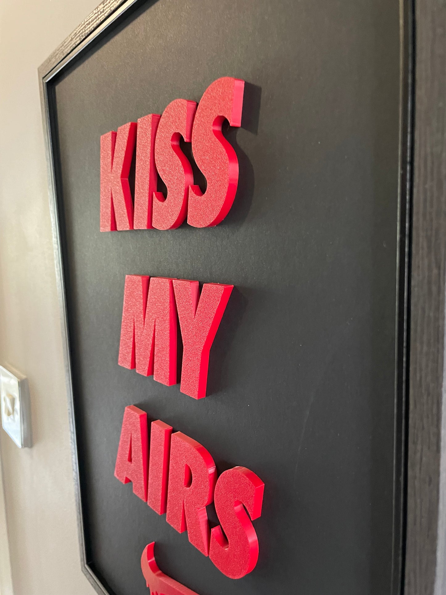 KISS MY AIRS -Black & Red