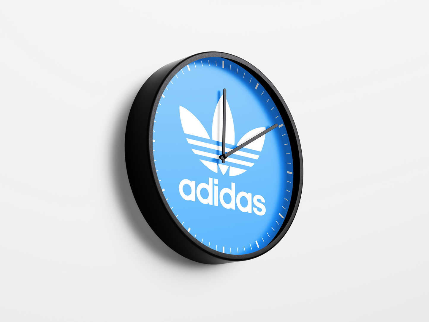 Adidas wall Clock - Blue & White