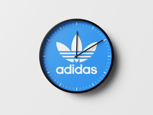 Adidas wall Clock - Blue & White