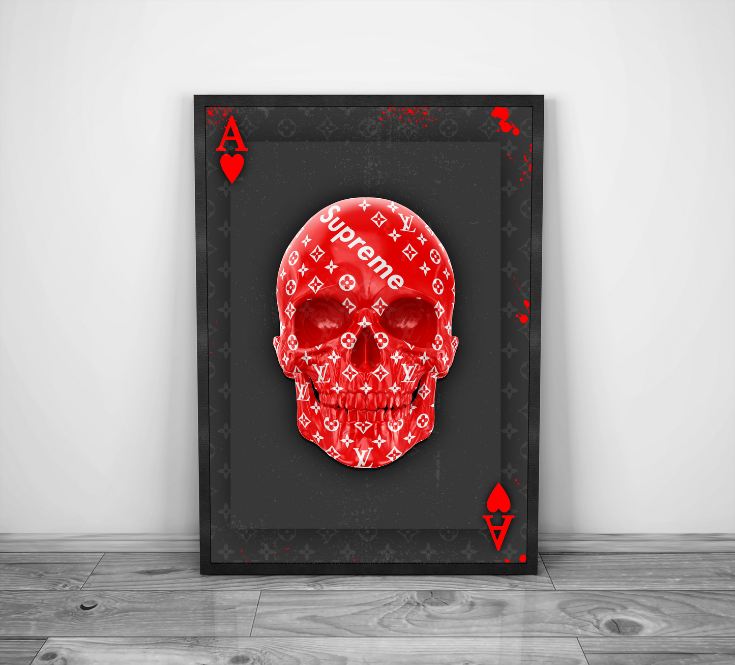 Ace of hearts Supreme skull