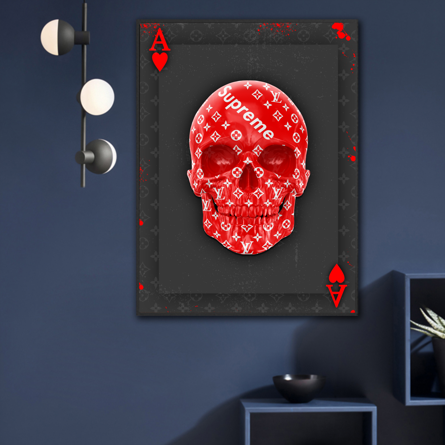 Ace of hearts Supreme skull