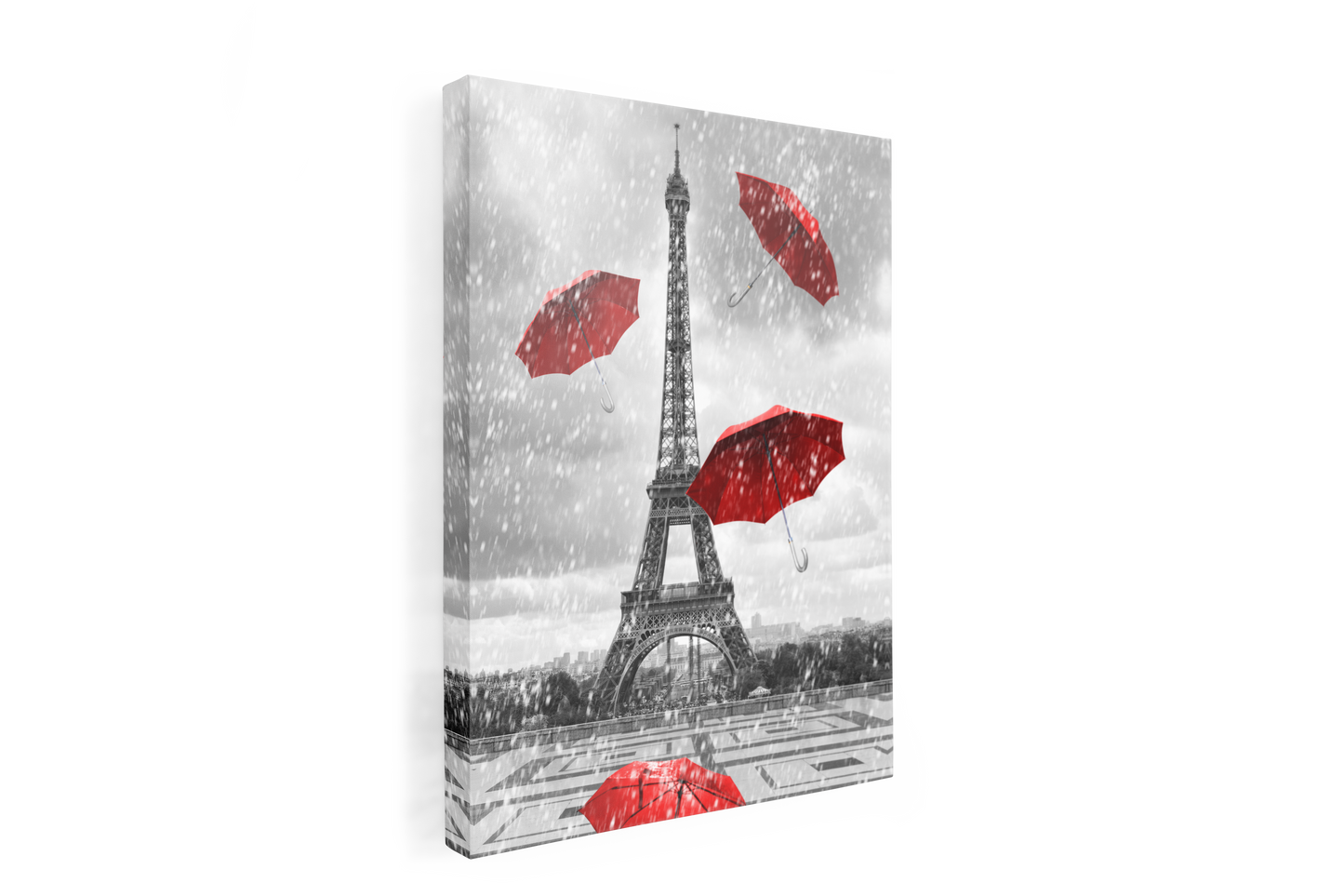 Eiffel Tower Red Umbrella