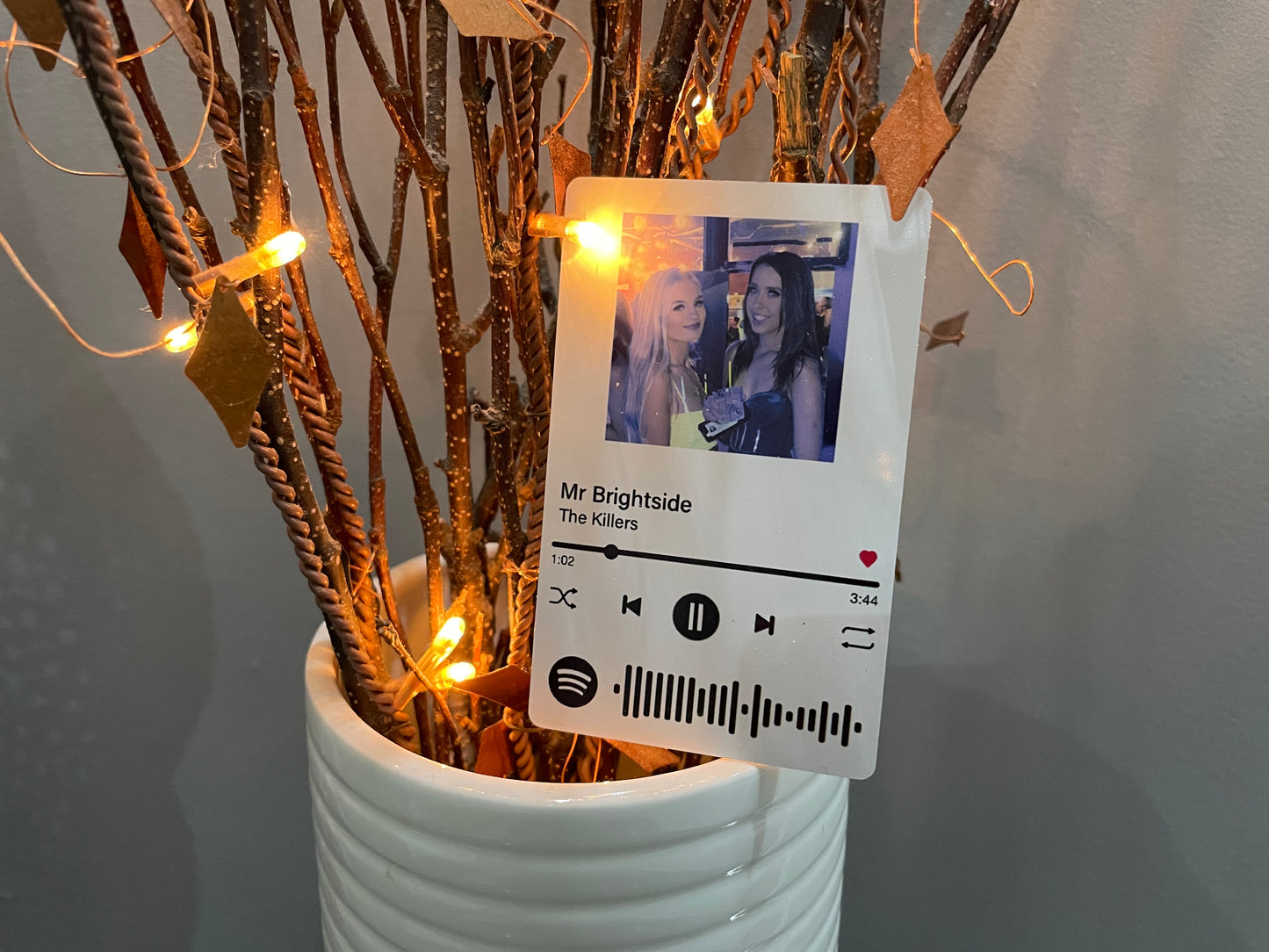 Personalised Spotify Song Card